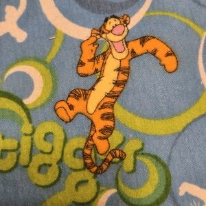 Vintage Winnie the Pooh Flannel Tigger Fabric - 1 yard